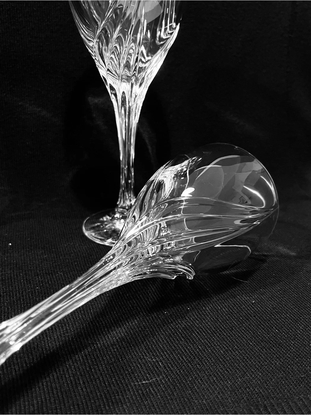 Vintage LENOX Debut Gold Crystal Wine Glasses Set of 4